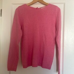 Raspberry Button Sweater